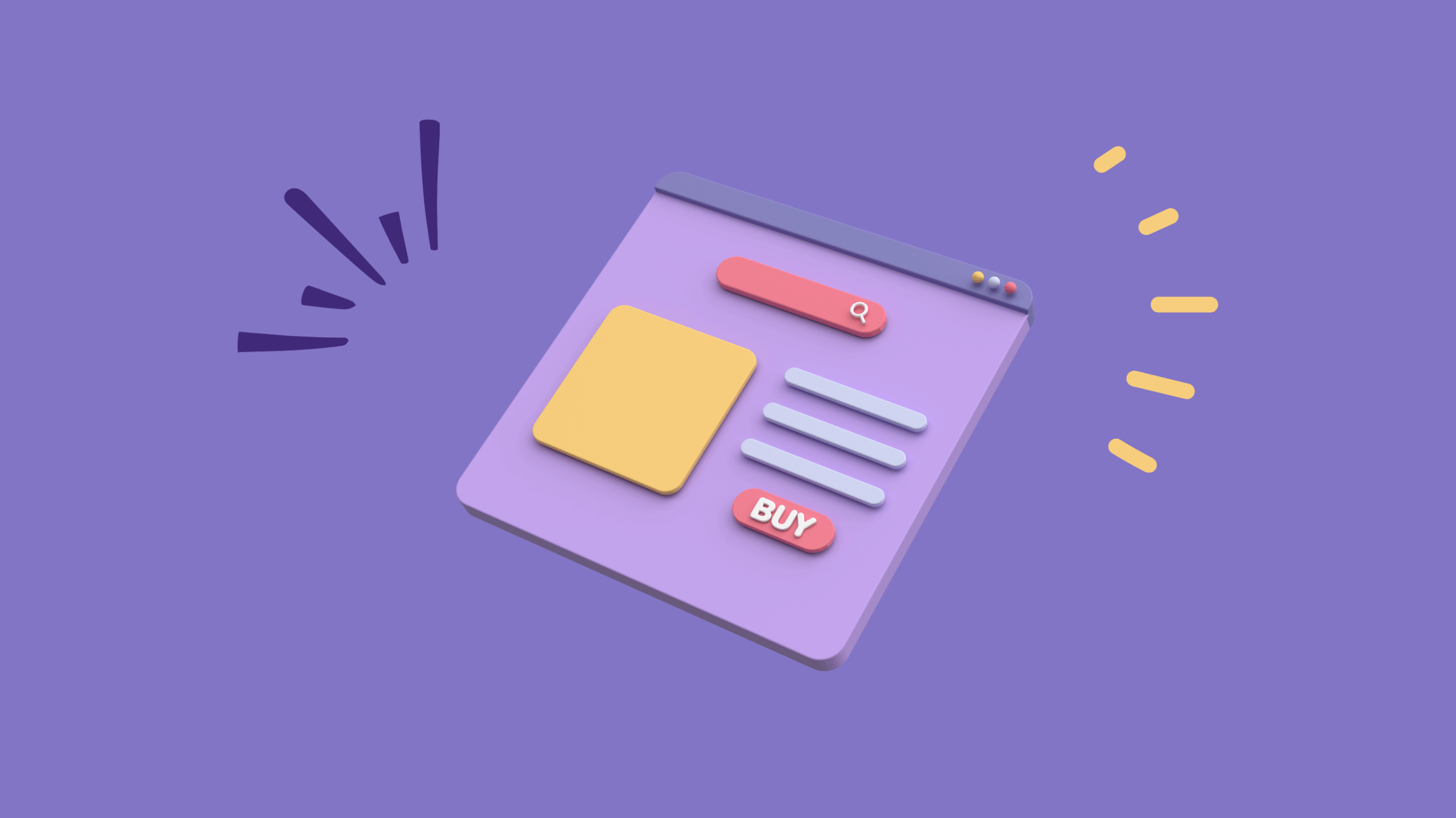 A product page in 3d effect.