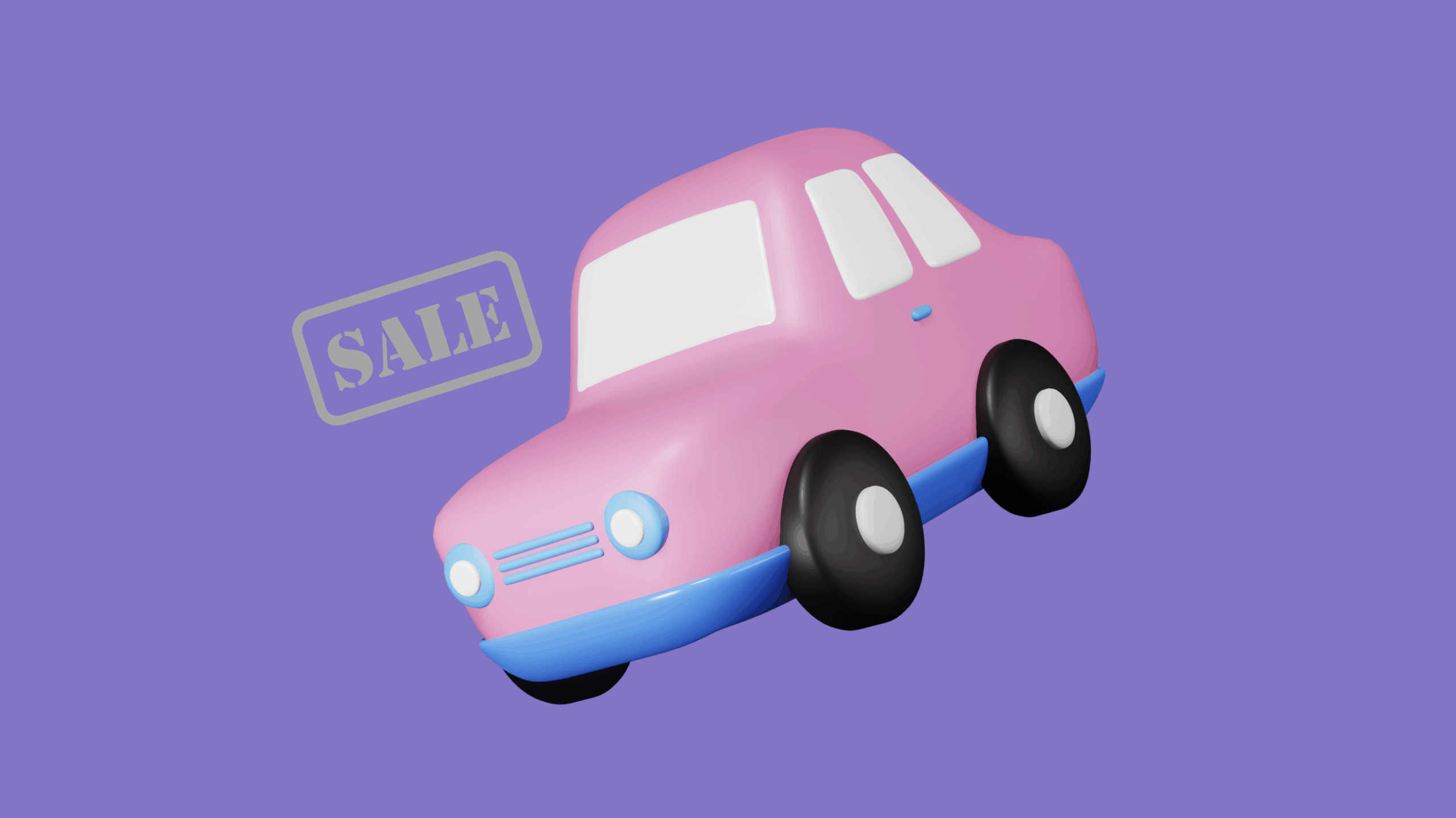 photo of a animated car